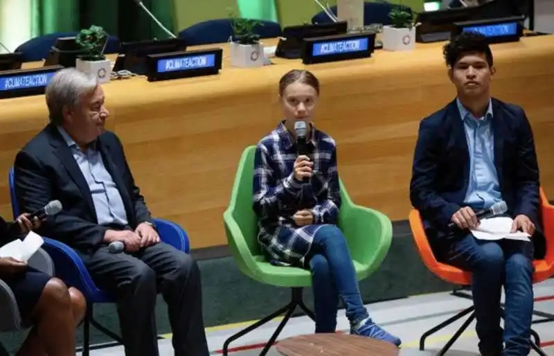 greta thunberg all'onu