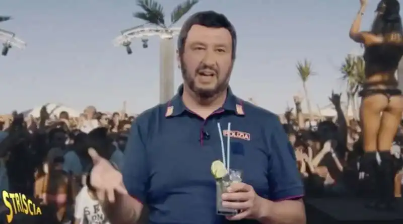 il deepfake di matteo salvini al papeete by striscia la notizia 1