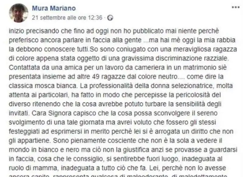 il post del marito della cameriera