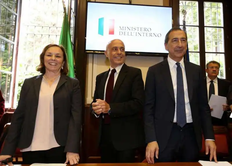 luciana lamorgese marco minniti beppe sala