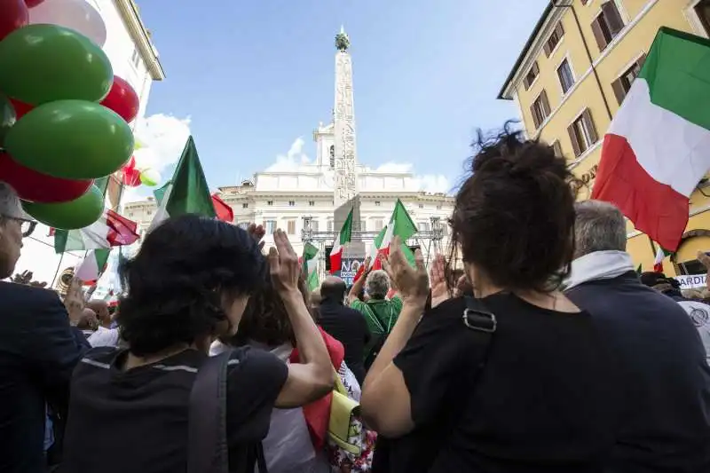 manifestazione contro il governo conte bis 4