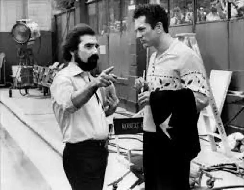 martin scorsese sul set di toro scastenato