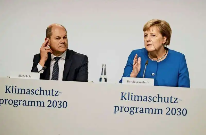 MERKEL E SCHOLZ ANNUNCIANO IL PACCHETTO CLIMA