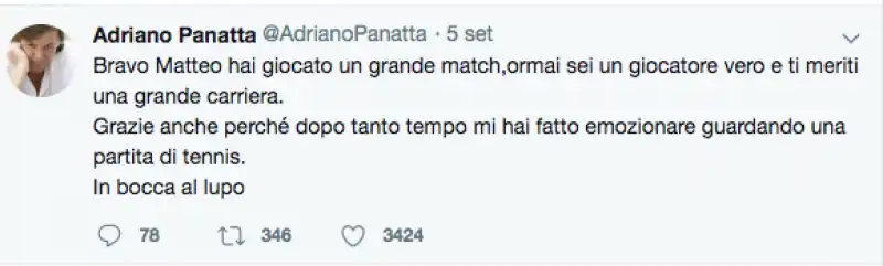 panatta tweet