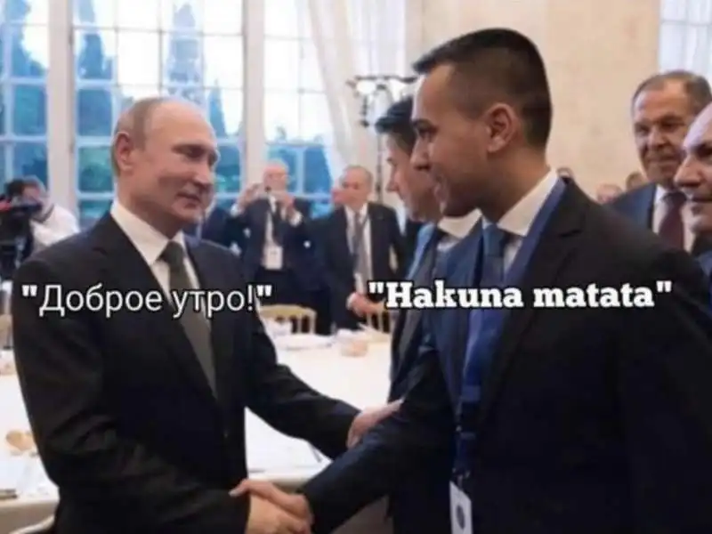 VLADIMIR PUTIN LUIGI DI MAIO