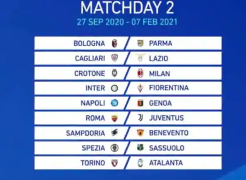 calendario serie a