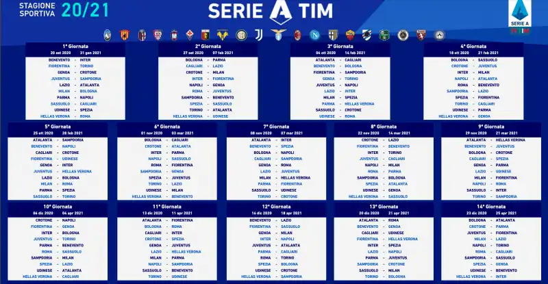 calendario serie a