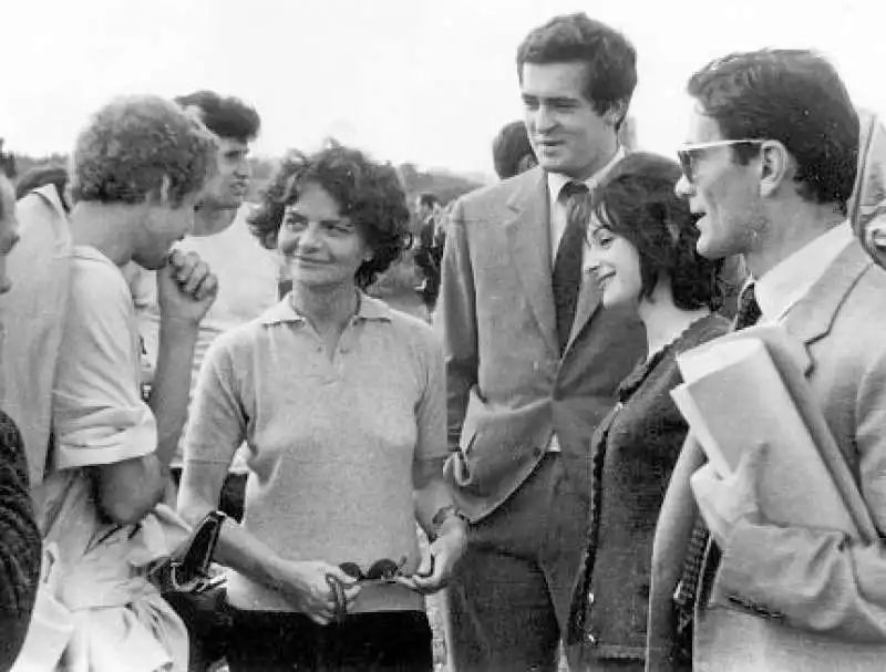 Elsa Morante Bernardo Bertolucci,_Adriana_Asti, Pier Paolo Pasolini