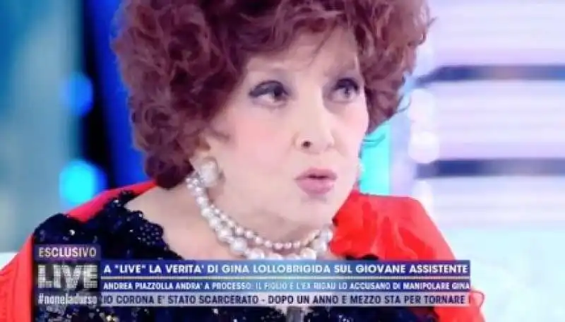 gina lollobrigida a live non e' la d'urso 1