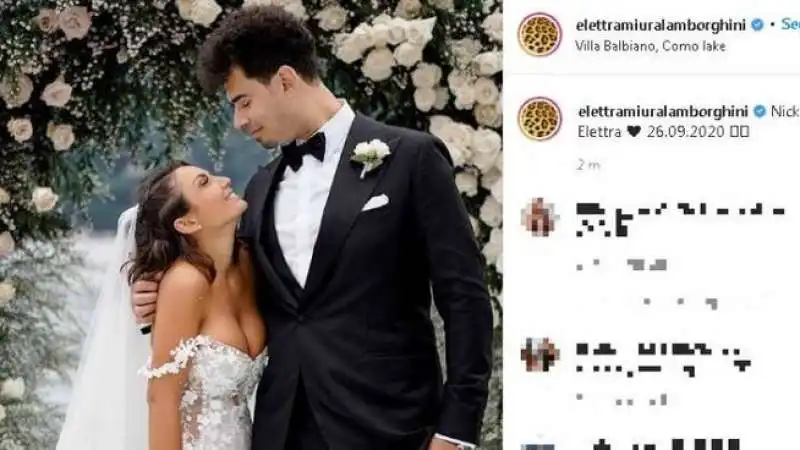 IL MATRIMONIO DI ELETTRA LAMBORGHINI E AFROJACK 