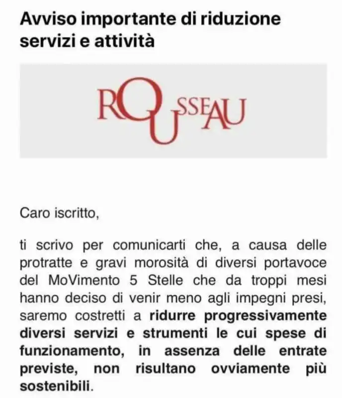 iscritti rousseau mail di casaleggio