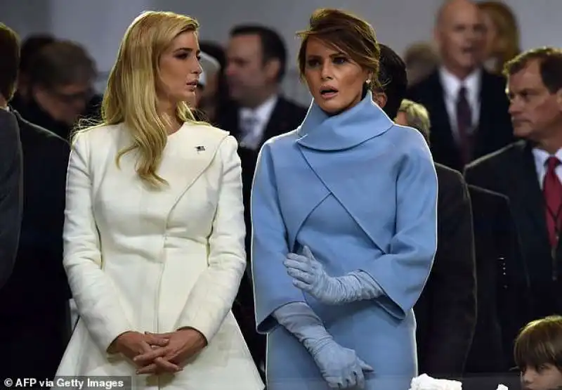 ivanka e melania trump il giorno dell'inaugurazione del mandato di donald trump