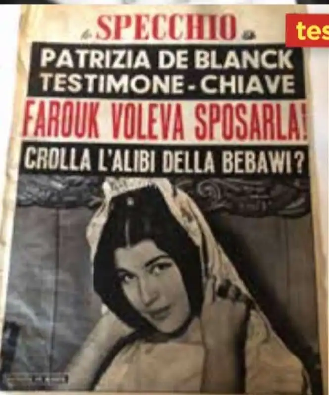 lo specchio   la testimonianza di patrizia de blanck sull'omicidio di farouk chourbagi