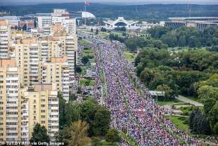 proteste contro lukashenko in bielorussia