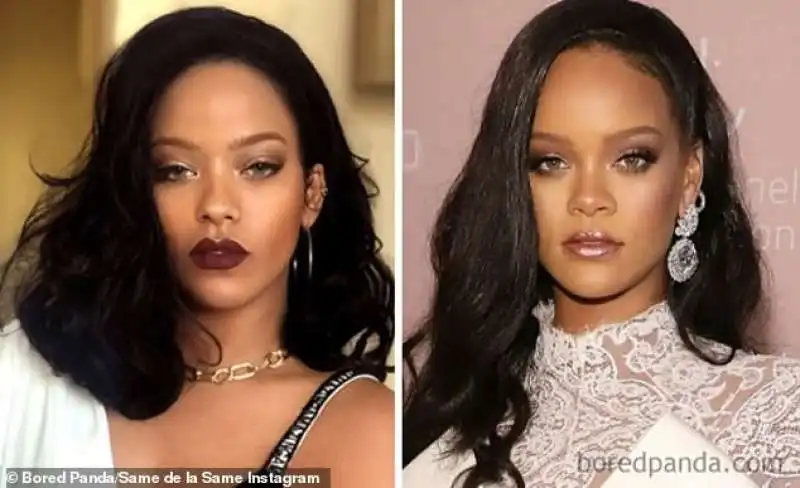 rihanna falsa e rihanna vera 