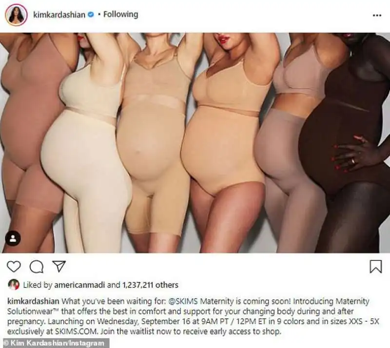 skims la panciera di kim kardashian