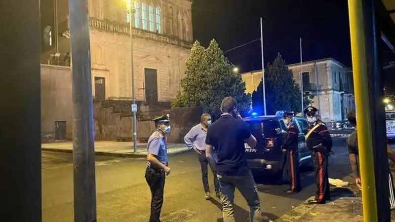 acireale carabiniere ferito