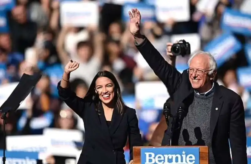 alexandria ocasio cortez e bernie sanders