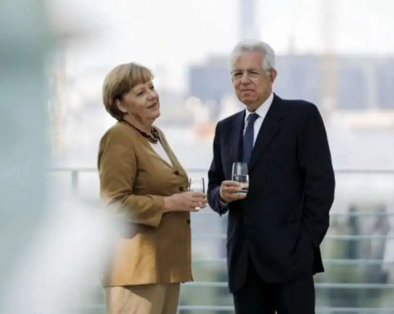 angela merkel e mario monti   