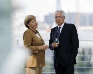 angela merkel e mario monti