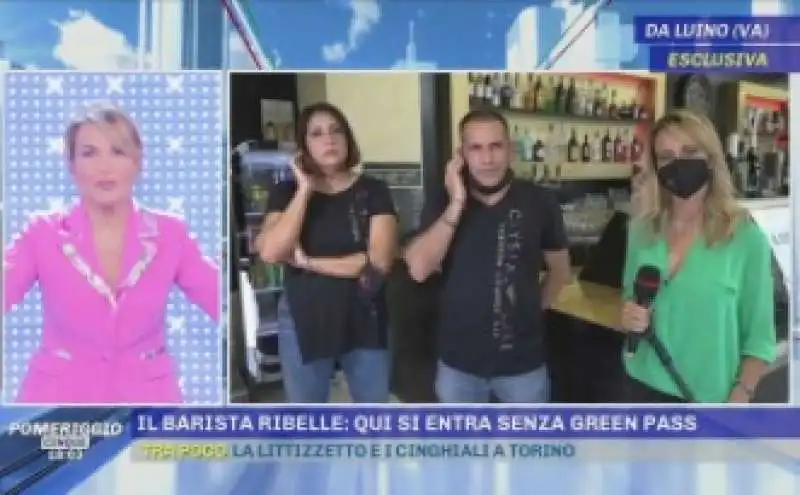 antonio caprarica contro il barista no vax a pomeriggio 5 5