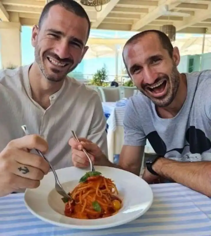 bonucci chiellini pastasciutta 