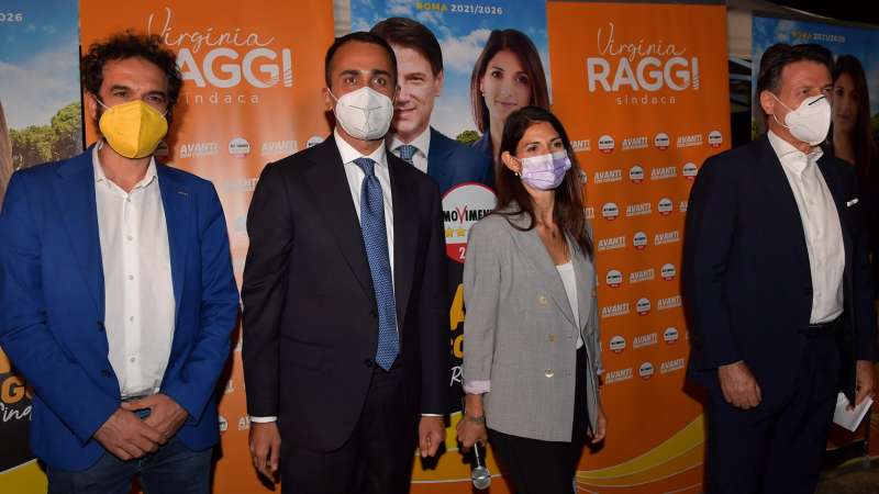 dino giarrusso luigi di maio virginia raggi giuseppe conte foto di bacco (1)