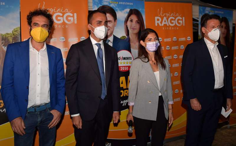 dino giarrusso luigi di maio virginia raggi giuseppe conte foto di bacco (2)