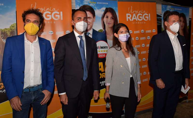 dino giarrusso luigi di maio virginia raggi giuseppe conte foto di bacco (3)