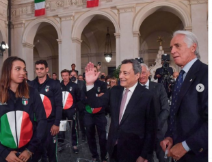 draghi malagò atleti olimpici e paralimpici