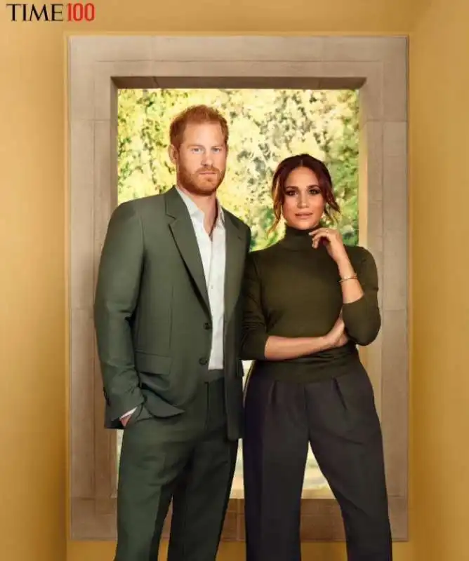 il principe harry e meghan amrkle su time 4