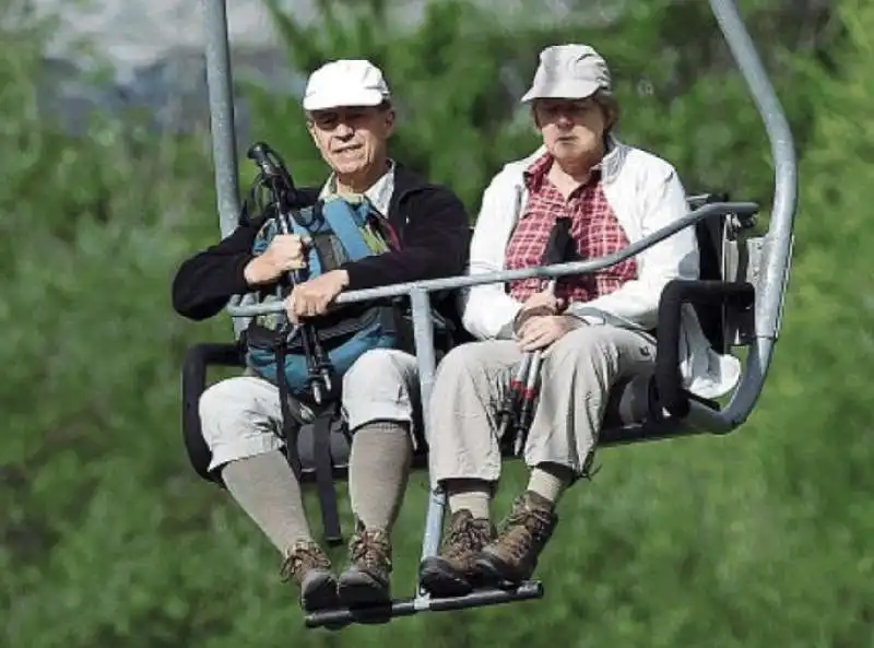 JOACHIM SAUER E ANGELA MERKEL

