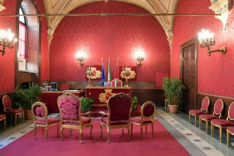 la sala rossa del campidoglio