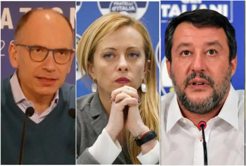 letta meloni salvini