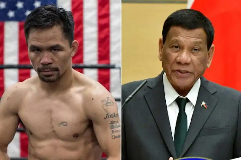 manny pacquiao con il presidente delle filippine duterte 5