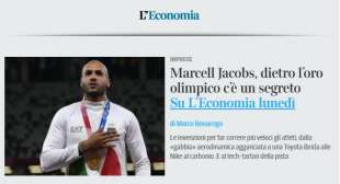 MARCELL JACOBS SUL CORRIERE DELLA SERA