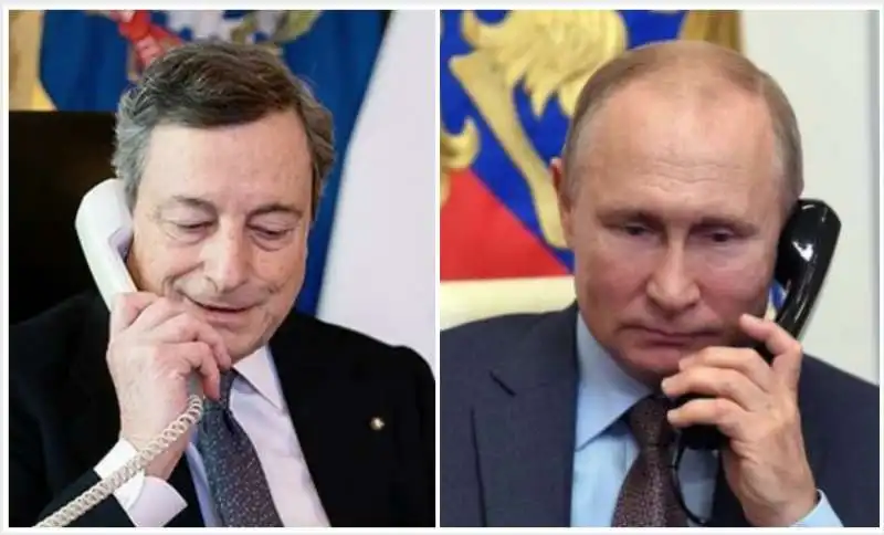 MARIO DRAGHI E VLADIMIR PUTIN