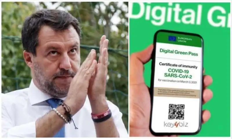 MATTEO SALVINI GREEN PASS