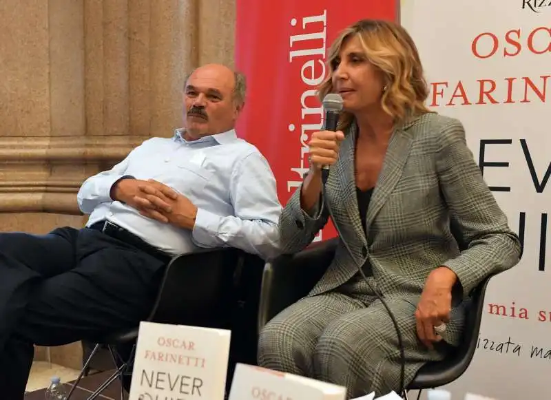 myrta merlino e oscar farinetti  foto di bacco