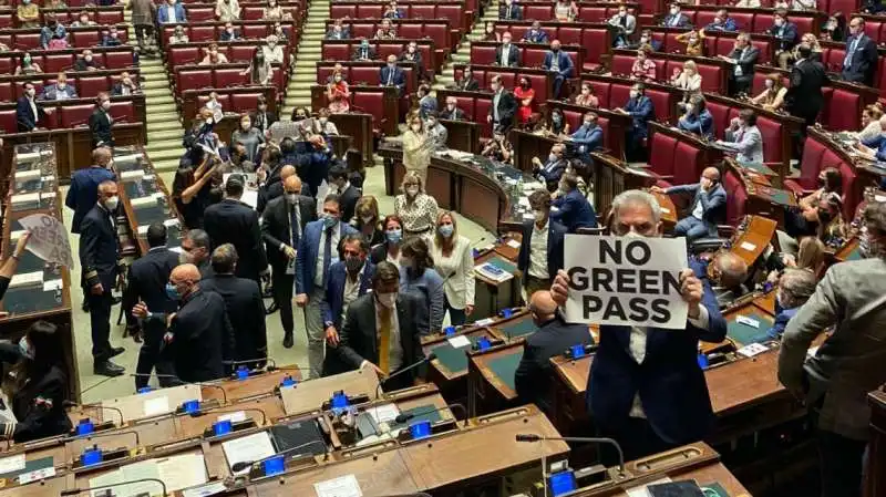 no green pass in parlamento