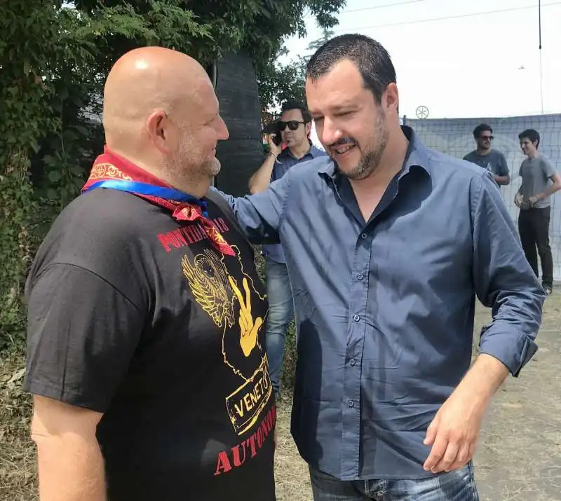 roberto marcato con matteo salvini