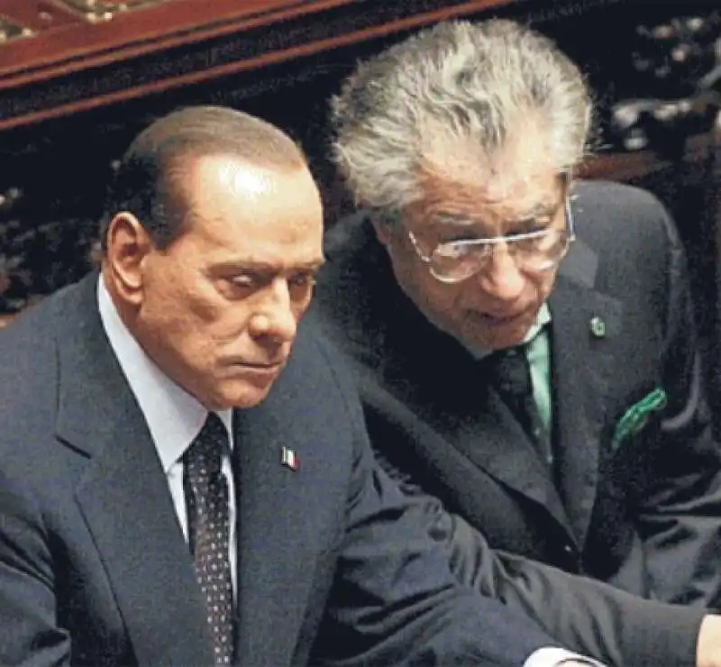 silvio berlusconi e umberto bossi