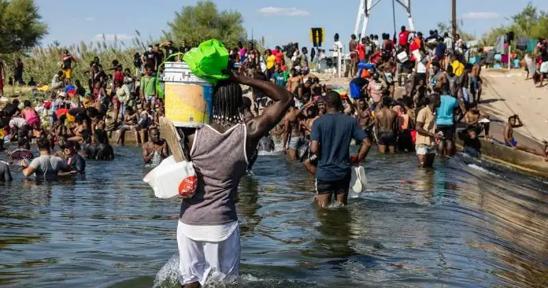 stati uniti   migranti haitiani in texas 4