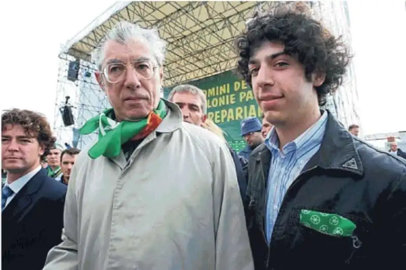 umberto bossi e il figlio renzo