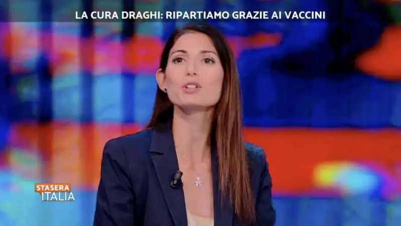 virginia raggi a stasera italia 1