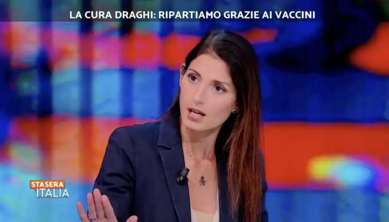 virginia raggi a stasera italia 3