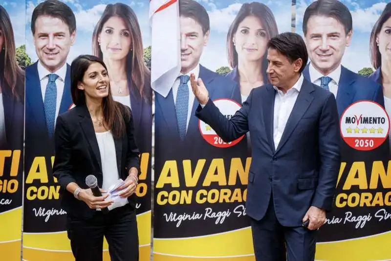 virginia raggi e giuseppe conte 3