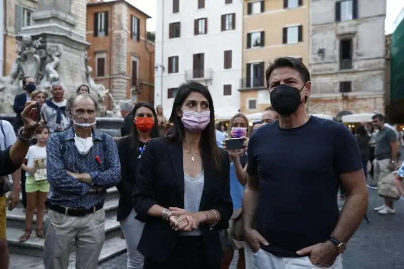 virginia raggi giuseppe conte    