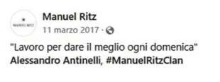 antinelli testimonial di manuel ritz 2017