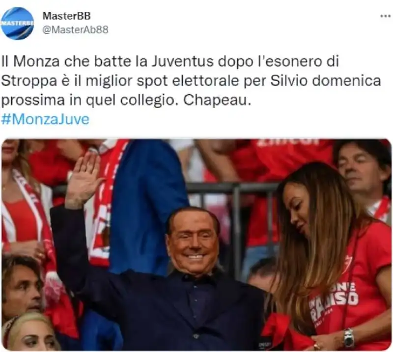 berlusconi monza juve tweet